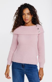 Pull maille fluffy