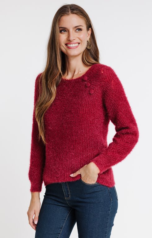Pull maille fluffy