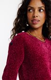 Pull maille fantaisie 