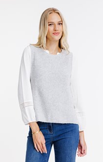 Pull maille brillante