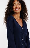 Cardigan avec bords festonnés