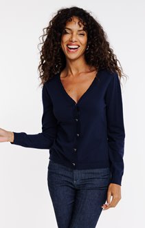 Cardigan avec bords festonnés