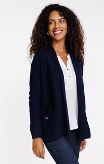 Cardigan tricotage maille fantaisie