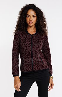 Cardigan léopard