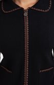 Cardigan détails contrastés