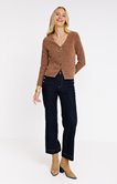 Cardigan matière fantaisie