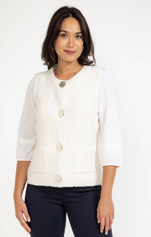 Cardigan maille fantaisie