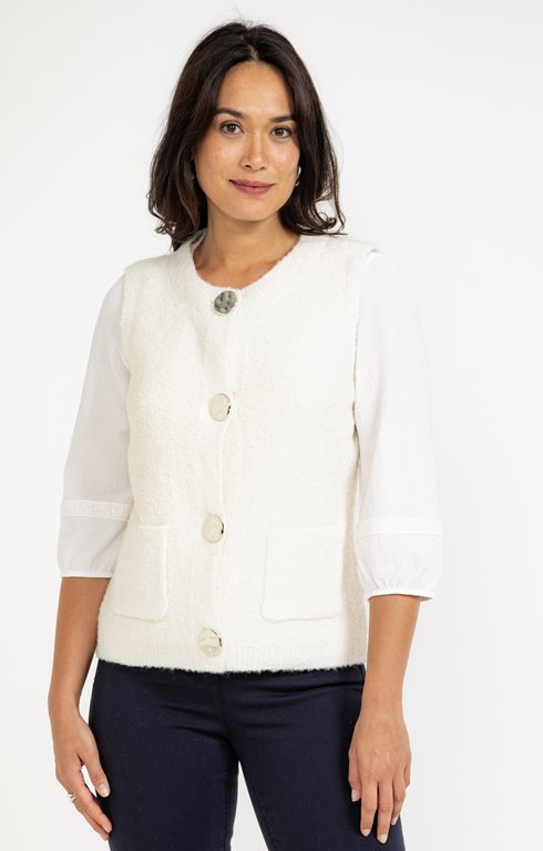 Cardigan maille fantaisie