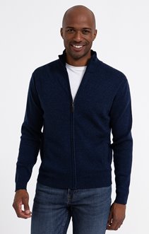 Gilet col montant uni zippé