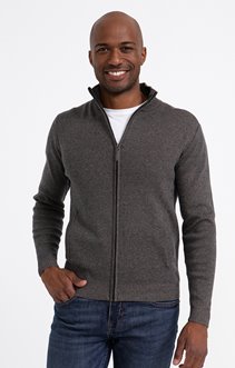 Gilet col montant uni zippé
