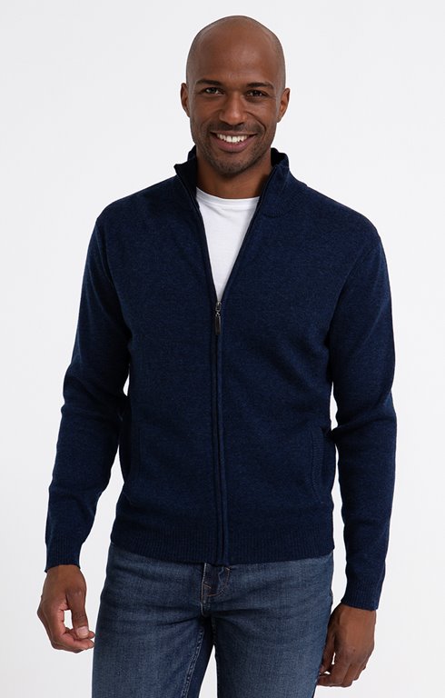 Gilet col montant uni zippé