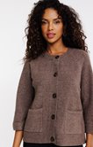 Cardigan forme raglan