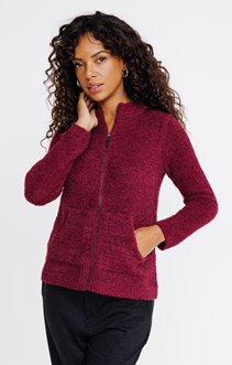 Cardigan matière fantaisie