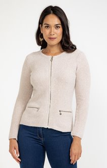 Cardigan maille chenille
