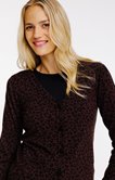 Cardigan léopard
