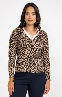 Cardigan léopard