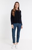 Cardigan avec col en fausse fourrure