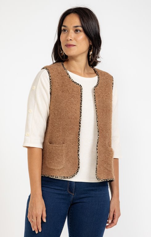 Cardigan sans manches