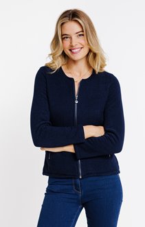 Cardigan matière fantaisie