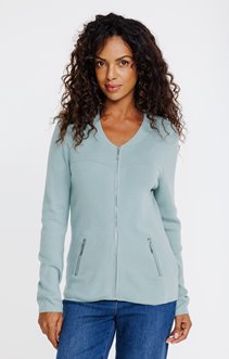 Cardigan maille brillante
