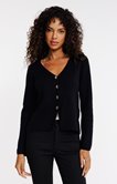 Cardigan avec boutons martelés