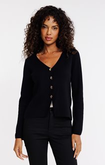 Cardigan avec boutons martelés