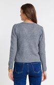 Cardigan détails léopard
