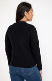 Cardigan bi-matière