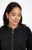 Cardigan bi-matière