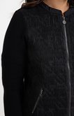 Cardigan bi-matière