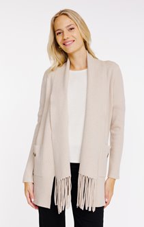 Cardigan détails franges
