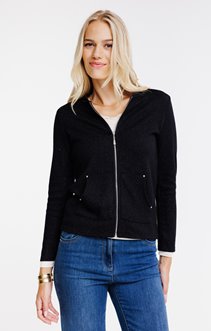 Cardigan maille brillante