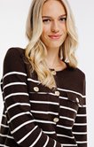 Cardigan rayé