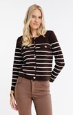 Cardigan rayé