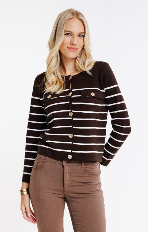 Cardigan rayé