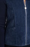 Cardigan bi-matière
