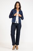 Cardigan bi-matière