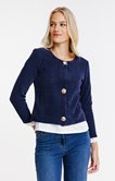 Cardigan maille chenille