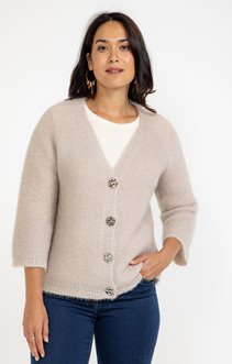 Cardigan manches pagode