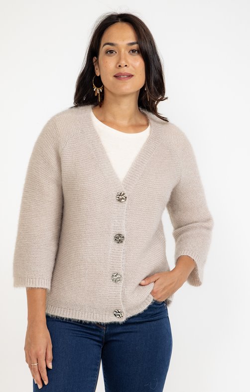 Cardigan manches pagode