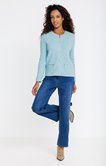 Cardigan maille fantaisie