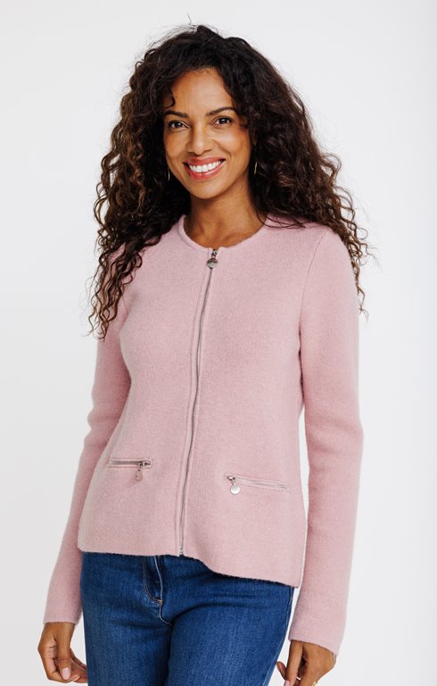 Cardigan maille fantaisie