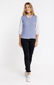 Cardigan zippé maille fantaisie