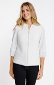 Cardigan zippé maille fantaisie