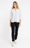 Cardigan zippé maille fantaisie