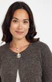 Cardigan maille brillante