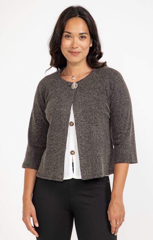Cardigan maille brillante