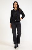 Cardigan maille bouclette