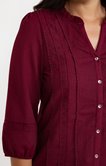 Tee-shirt uni manches 3/4
