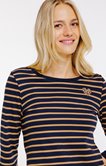 Tee-shirt rayé manches 3/4